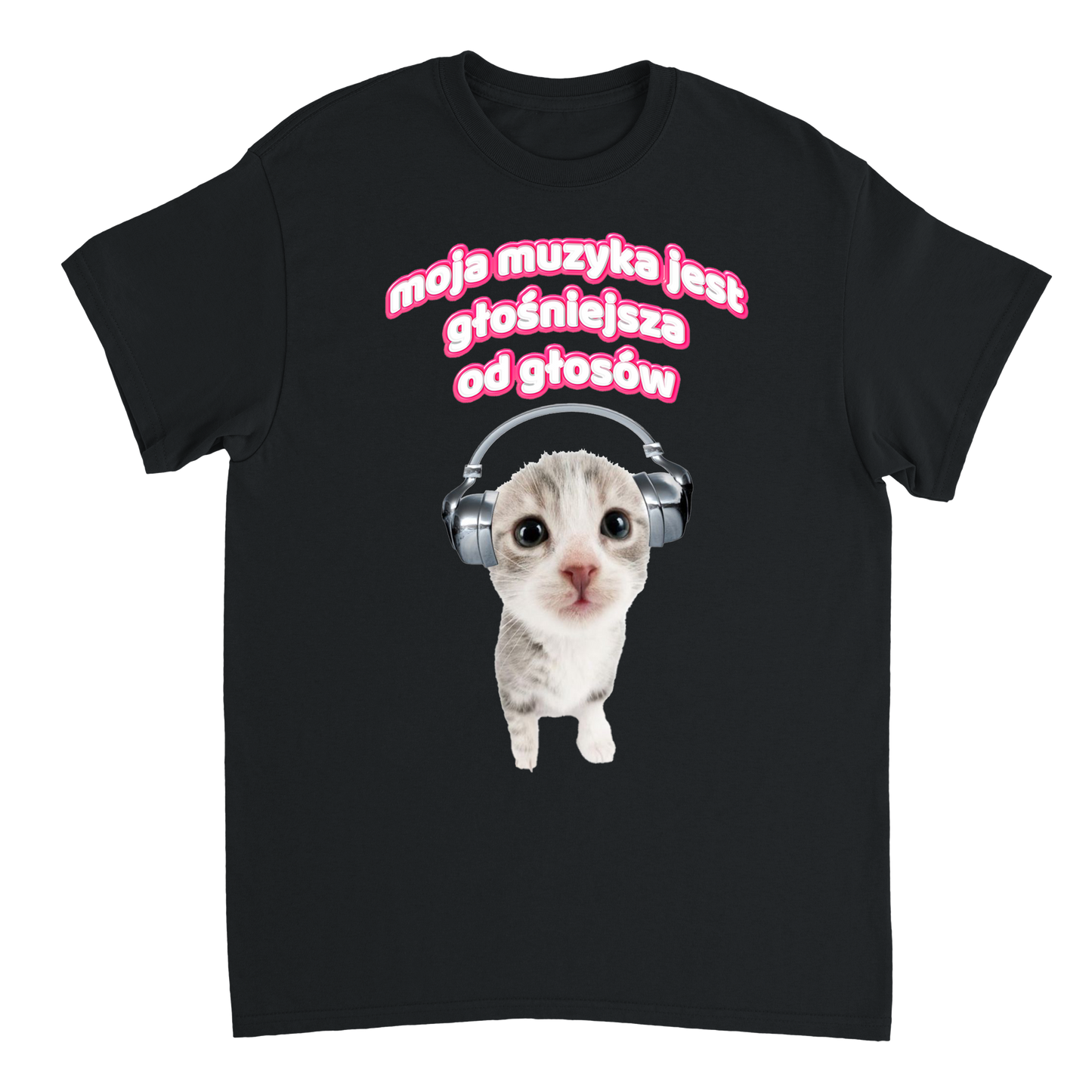 muzyka głośniejsza od głosów T-shirt