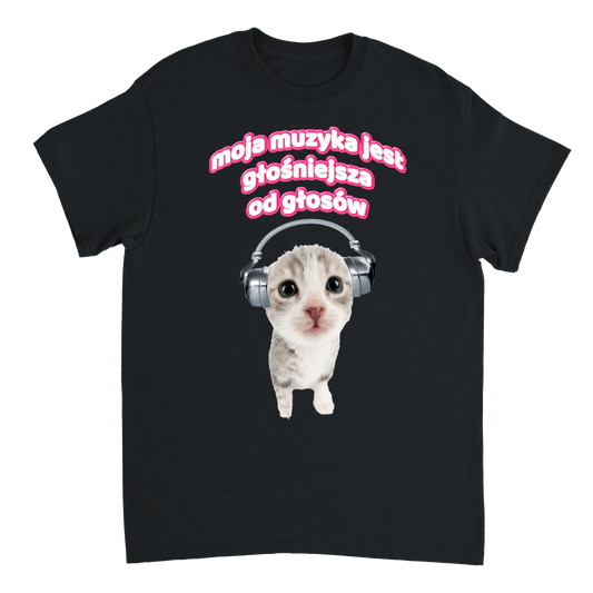 muzyka głośniejsza od głosów T-shirt